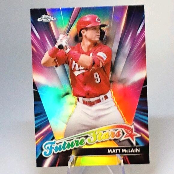 2024 Topps Chrome Update Series - Future Stars Matt McLain #FSU-8 REFRACTOR - Picture 2 of 6